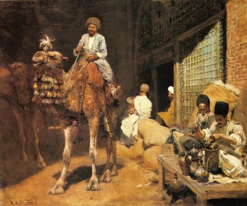 イスパハンのアラビア市場 エドウィン・ロード・ウィーク Oil Paintings